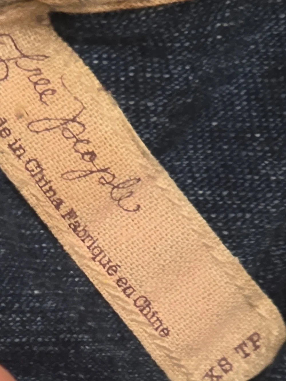 Free People Indigo Knit Babydoll Shirtdress XSMALL EUC